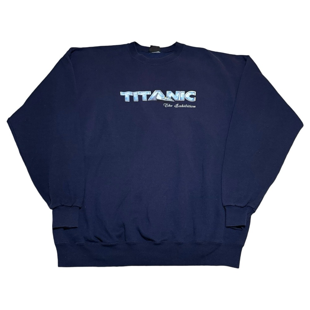 Vintage RMS Titanic The Exhibition Stained Sweatshirt Adult 2XL